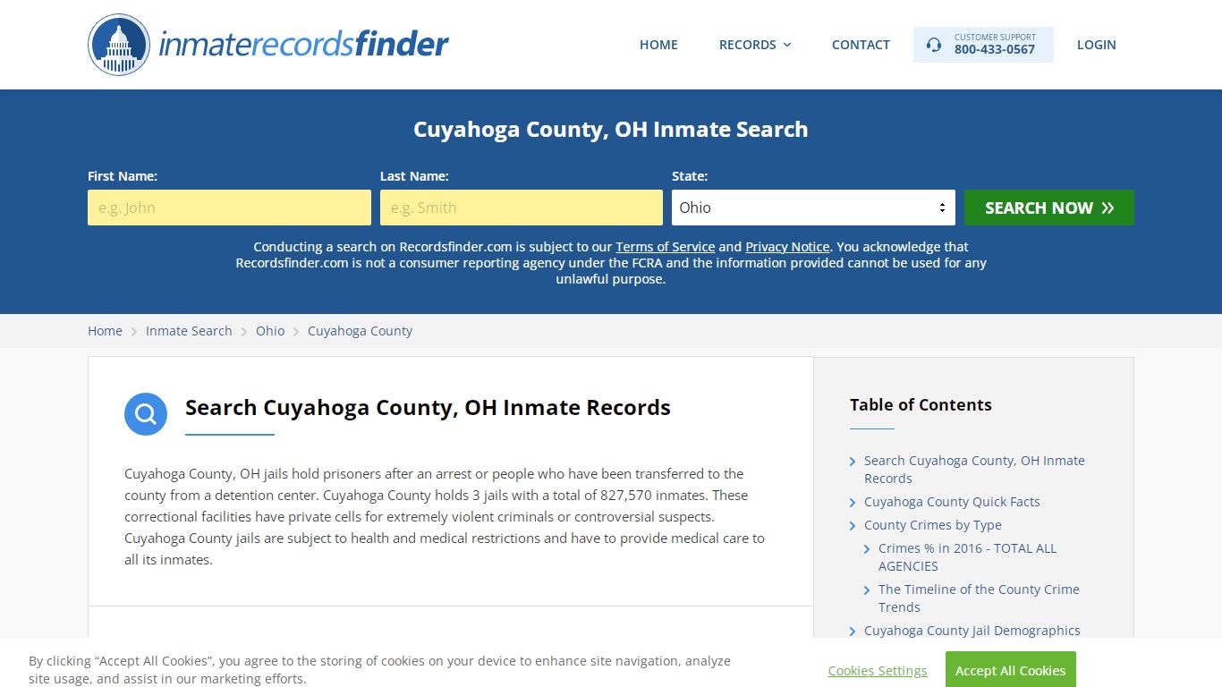 Cuyahoga County, OH Inmate Lookup & Jail Records Online